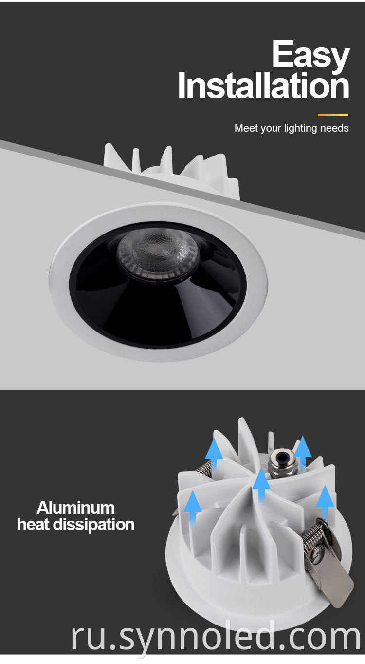 Aluminum Led Downlight For Synno Lighting